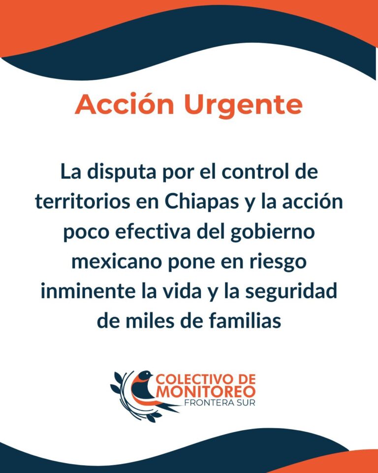 ONG’s exigen intervención inmediata de las autoridades para frenar la violencia en Chiapas