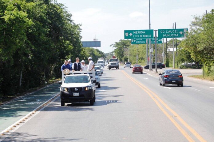 Rehabilitan carreteras en Dzityá y San Antonio Hool, en Mérida