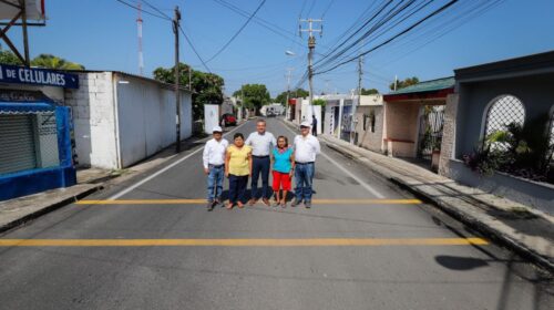 Repavimentan vialidades en Chuburná de Hidalgo, Mérida