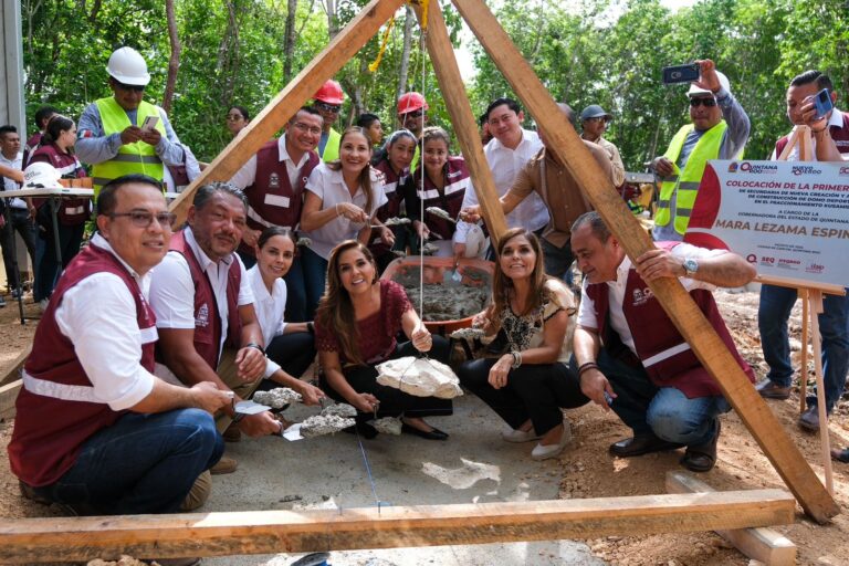 Invierten 47 mdp en construcción de secundaria en Cancún