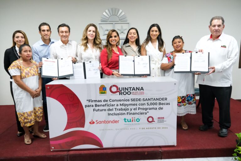 Mara Lezama y Banco Santander impulsan la inclusión financiera de MIPYMES y grupos vulnerabas