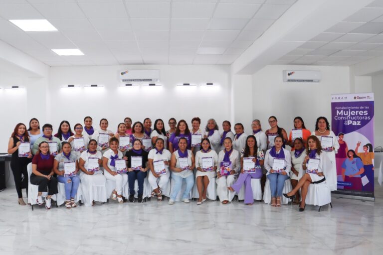 IQM clausura Taller de Fortalecimiento de las Mujeres Constructoras de Paz