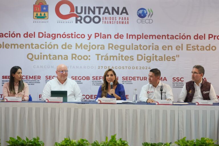 Mara Lezama y la OCDE impulsan Ventanilla Digital de Inversiones