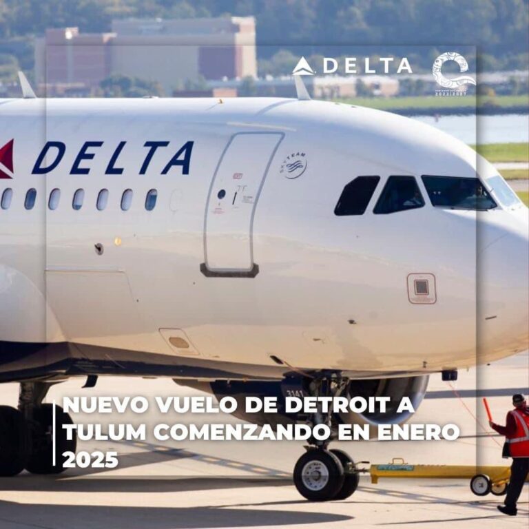 Aerolínea Delta anuncia nuevo vuelo al Aeropuerto Internacional de Tulum