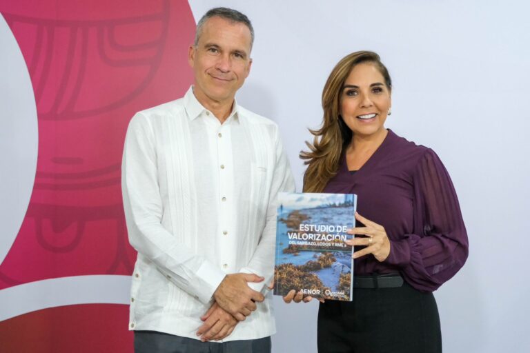 Mara Lezama recibe “Estudio de Valorización del Sargazo”
