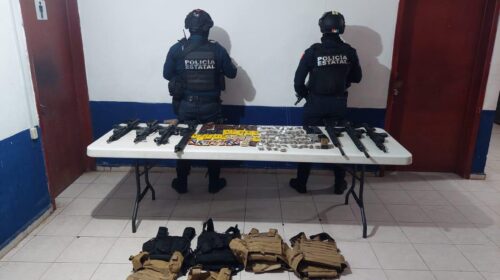 Aseguran armamento y droga en Jalapa, Tabasco