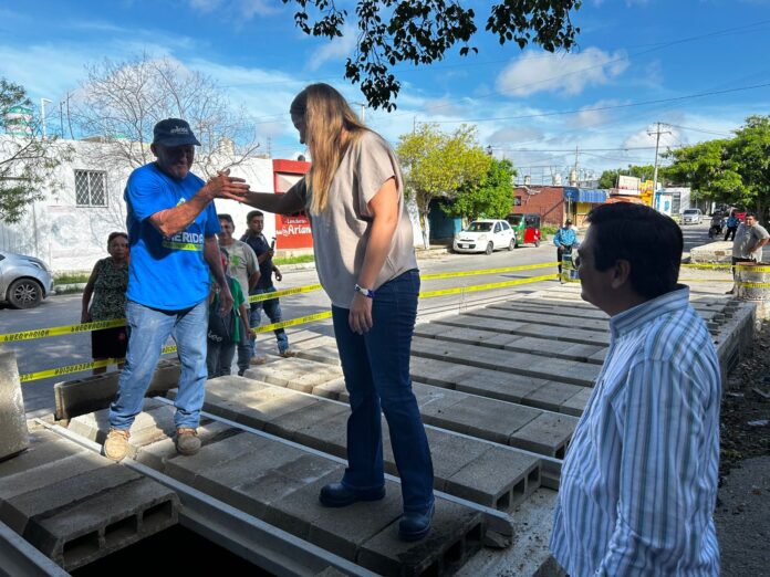 Cecilia Patrón anuncia construcción de aljibes para evitar inundaciones