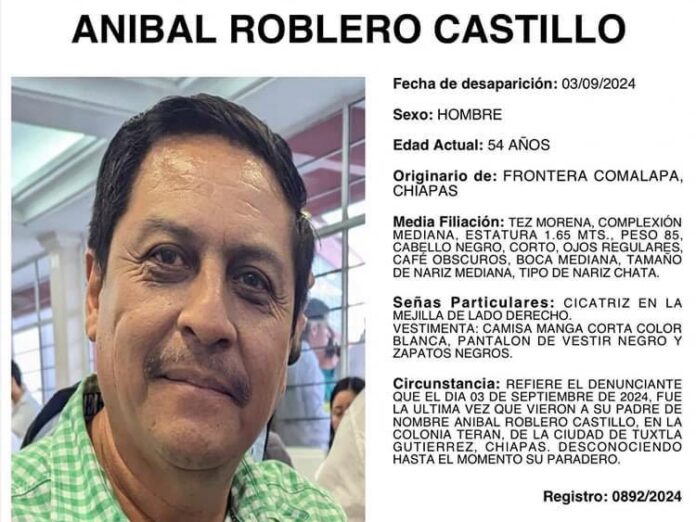 'Levantan' a Aníbal Roblero, alcalde electo de Frontera Comalapa