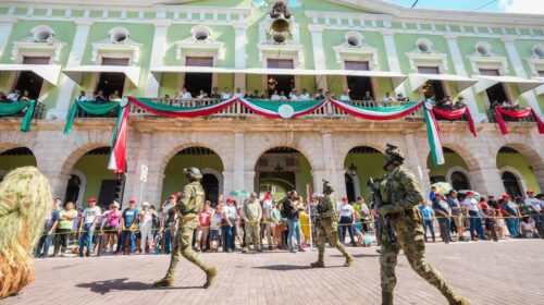 Más de 5 mil participantes en desfile del 16 de septiembre en Mérida