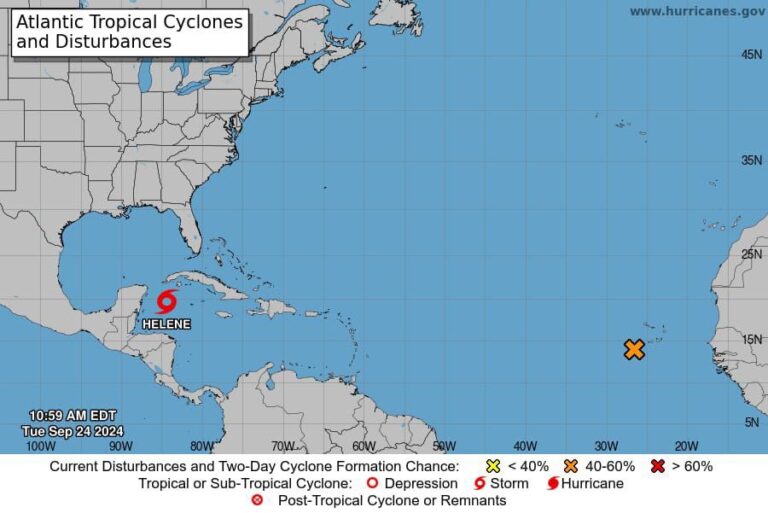 Se forma la tormenta tropical ‘Helene’ en costas de Quintana Roo