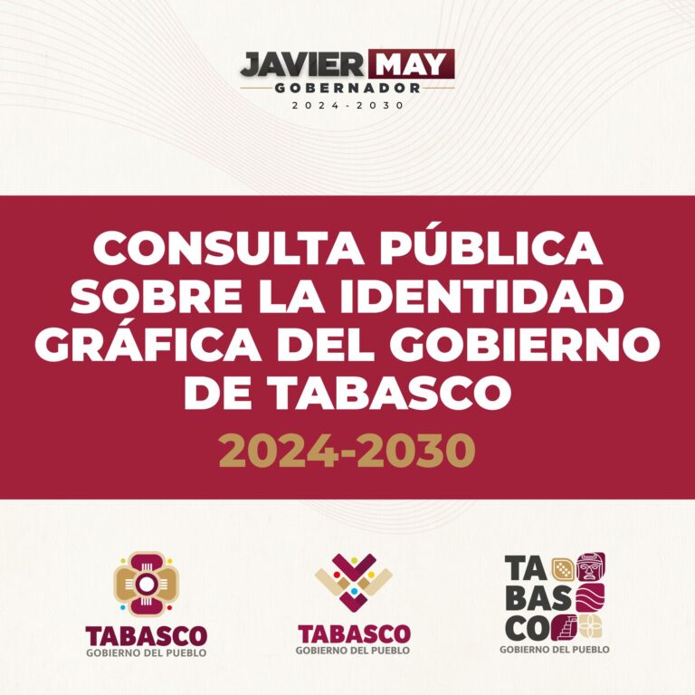 Someten a consulta pública la nueva identidad gráfica del Gobierno de Javier May