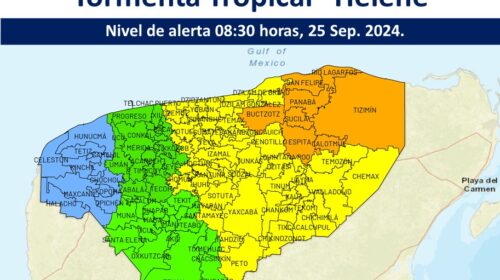 Suspenden clases en Yucatán por 'Helene'