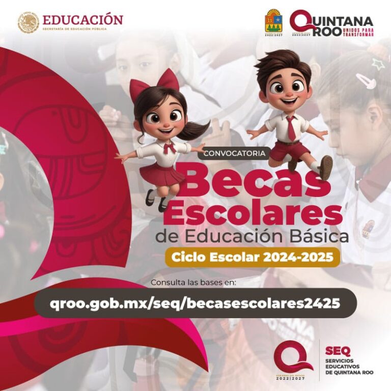 Publican convocatoria para Becas Escolares de Educación Básica