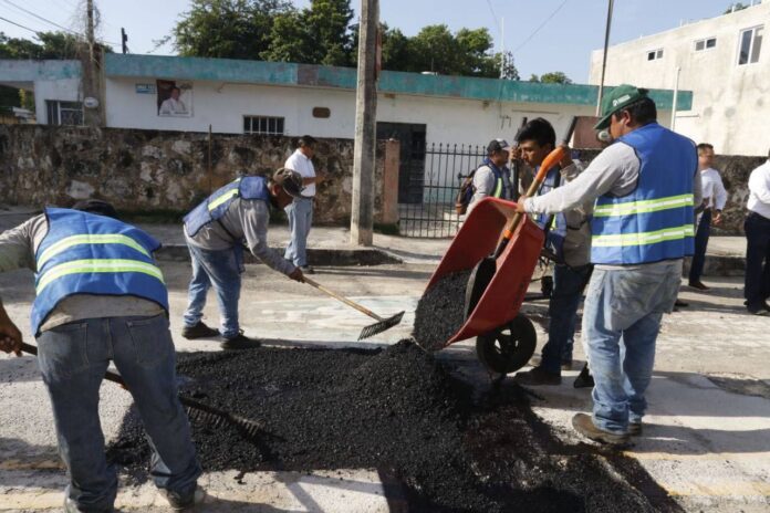 Dan más recursos al programa “Cero Baches” en Mérida