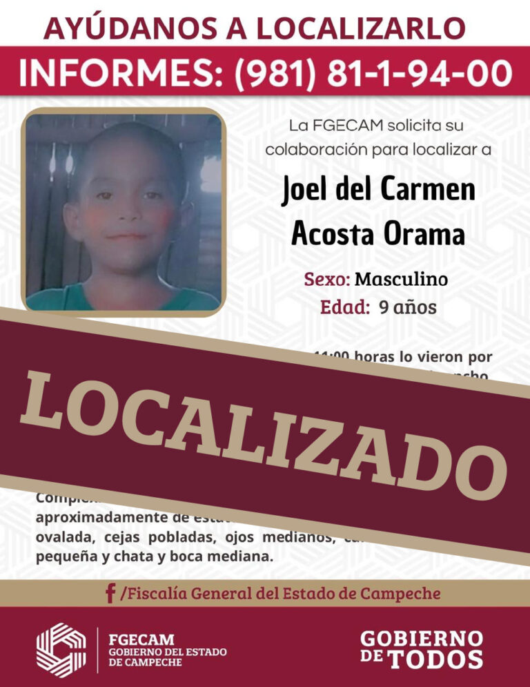 Localizan a ‘Choco’, niño que estaba extraviado desde hace una semana