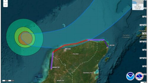 'Milton' se fortalece a huracán categoría cuatro cerca de la Península de Yucatán