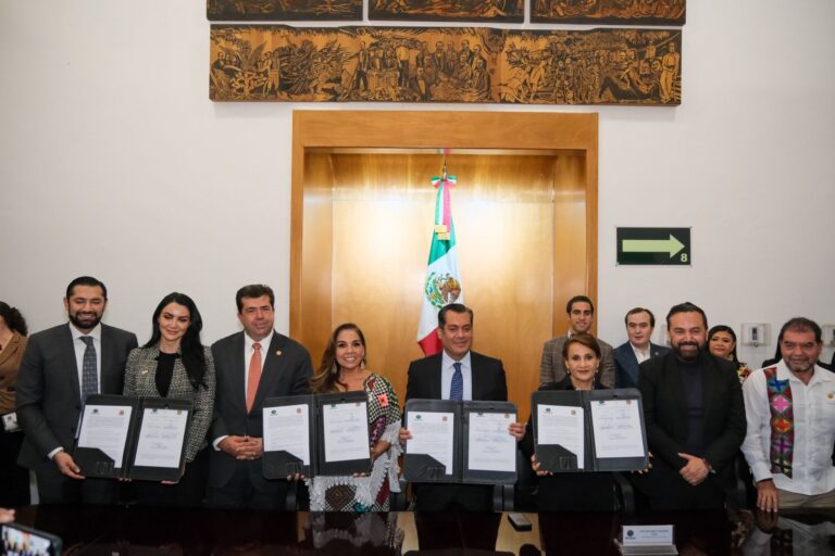 Mara Lezama firma convenio con Cámara de Diputados por el bienestar de las y los quintanarroenses