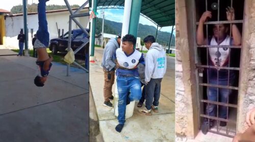 Pobladores detienen a presunto ladrón en Chiapas; es colgado boca abajo