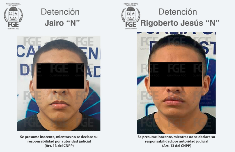 Arrestan a presuntos homicidas de dos jóvenes en Tuzik