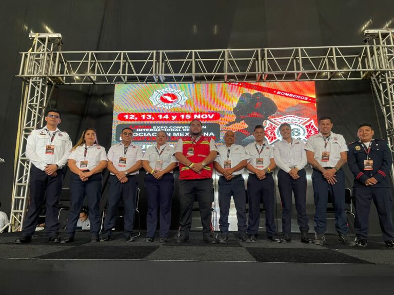 Bomberos de Cancún participan en Expo Convención Internacional de la Asociación Mexicana de Jefes de Bomberos