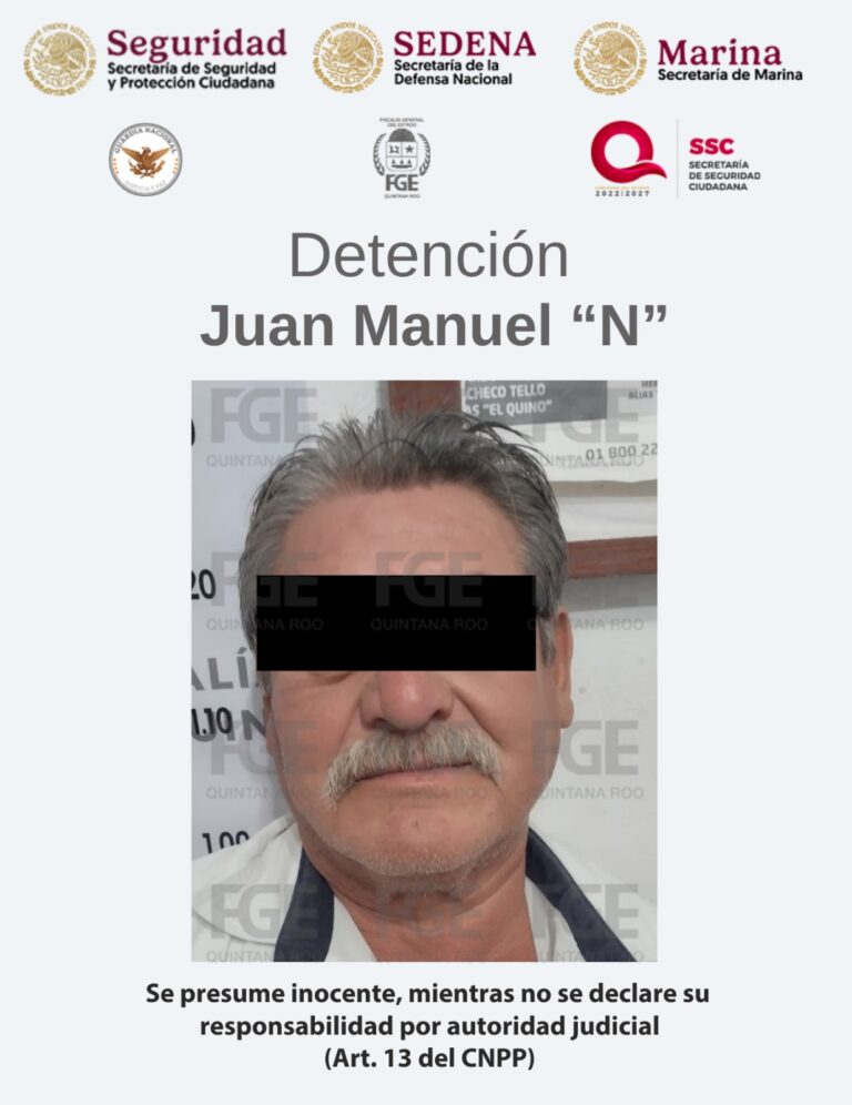 Capturan a cuarto implicado en homicidio de dos taxistas en Cancún