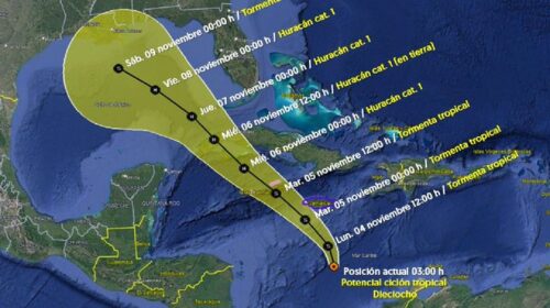 Se forma potencial ciclón tropical cerca de Quintana Roo