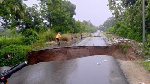 Tormenta 'Sara' toca tierra en el norte de Honduras