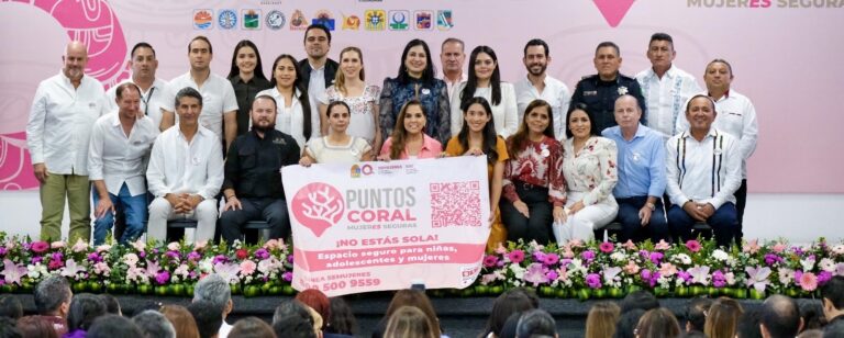 Ponen en marcha 581 “Puntos Coral-Mujeres Seguras” en Q. Roo