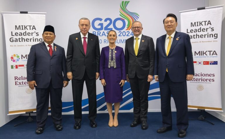 Cumbre del G20 en Río de Janeiro: encuentro de líderes MIKTA