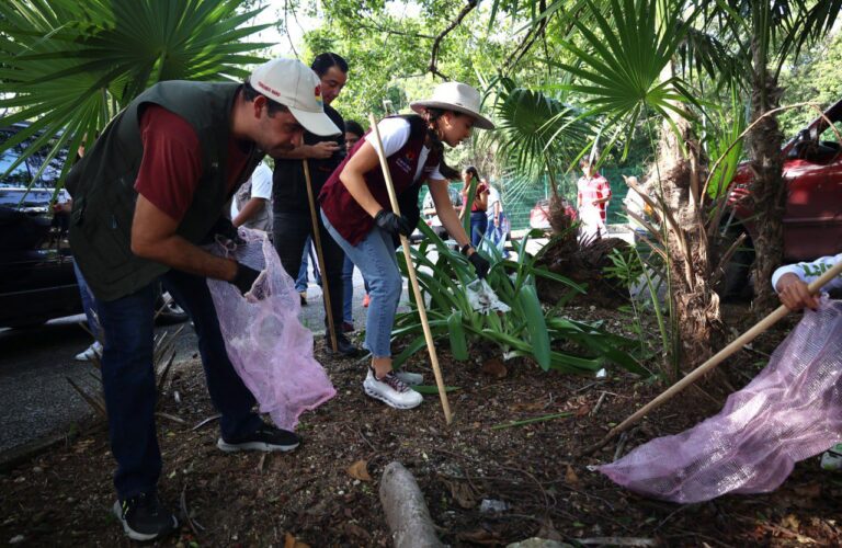 Ana Paty Peralta refuerza acciones de limpieza en parques ecológicos