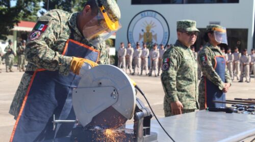 Ejército destruyen armamento asegurado en Yucatán