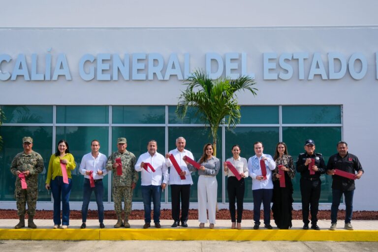 Mara Lezama entrega nuevo edificio de la FGE en Cancún