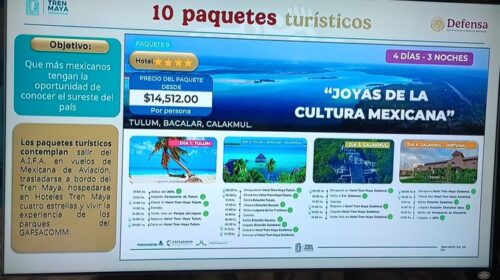 Tren Maya anuncia paquetes turísticos para estas vacaciones