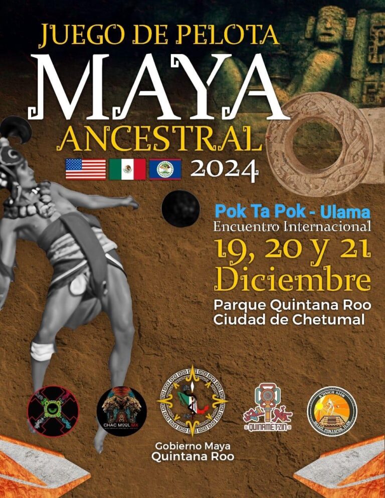 Parque Quintana Roo, sede del Encuentro Internacional de Juego de Pelota Maya Ancestral