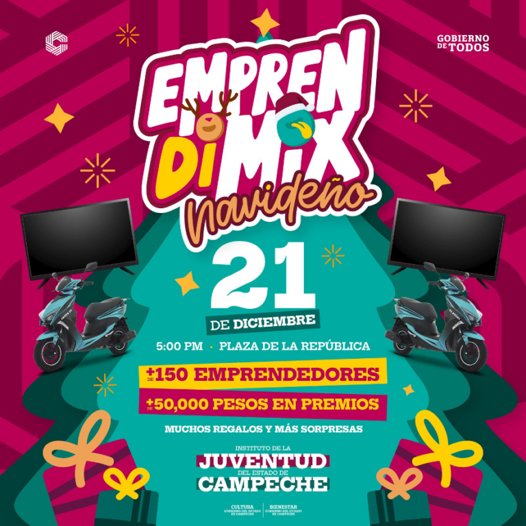 INJUCAM realiza este 21 de diciembre el Emprendimix Navideño