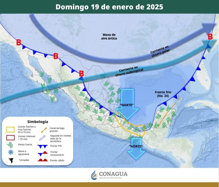Emite Gobierno de Benito Juárez recomendaciones ante pronóstico de Frente Frío # 24
