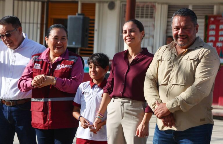 Ana Paty Peralta respalda mejoras en infraestructura educativa en Benito Juárez