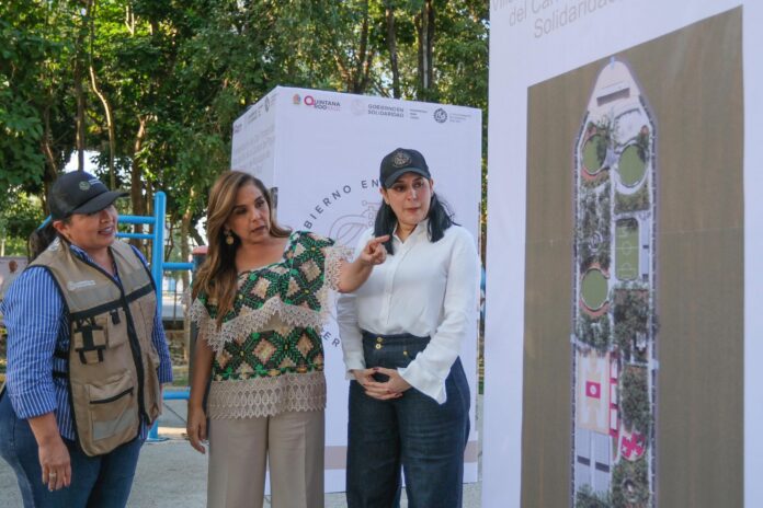 Mara Lezama y Estefanía Mercado rehabilitarán 2º parque de Villas del Sol, Playa del Carmen, para dar espacios dignos a 45 mil vecinos