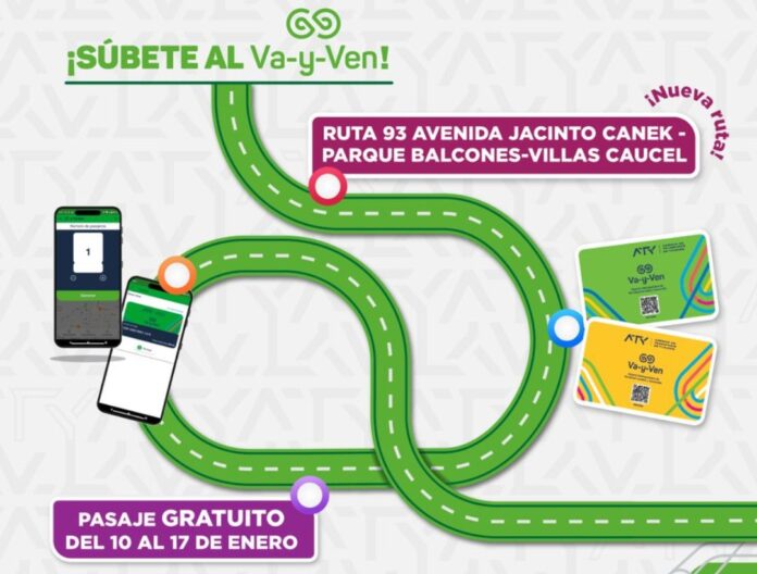 Arranca nueva ruta del 'Va y Ven' en el poniente de Mérida