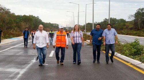 Cecilia Patrón entrega nueva avenida en Mérida