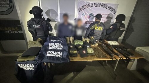 Detienen a 2 menores en Chiapas por posesión de armas de fuego