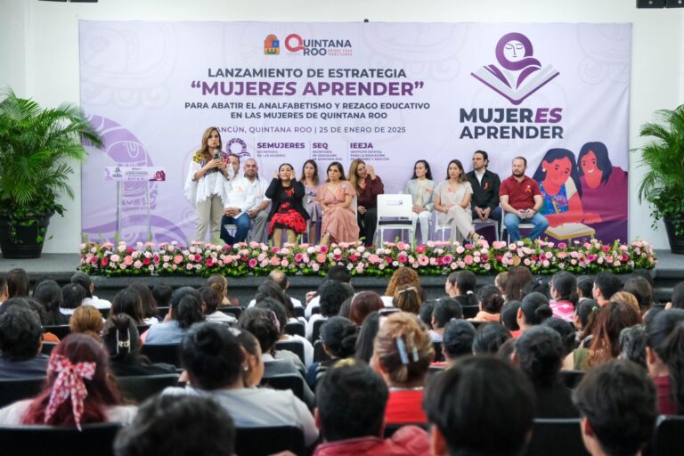 Impulsa Mara Lezama igualdad sustantiva con estrategia “Mujer es Aprender”