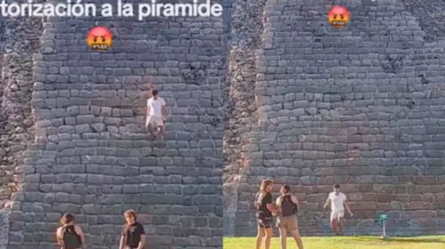 Turistas burlan seguridad y suben pirámide en Chichén Itzá