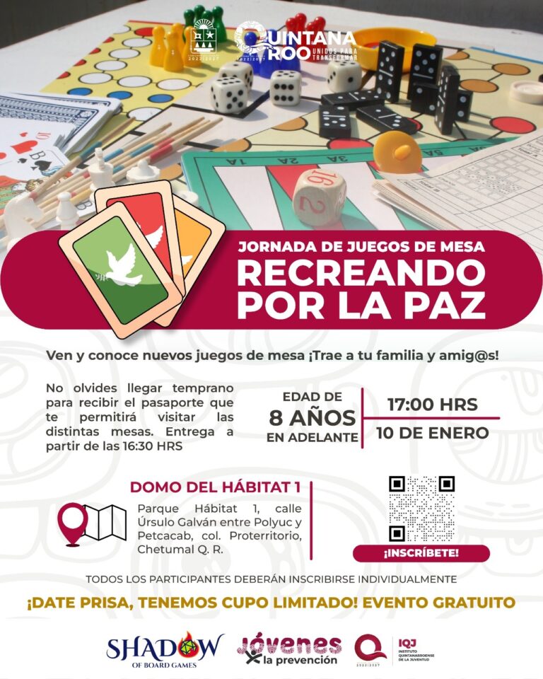 Jornada de Juegos de Mesa “Recreando por la Paz”