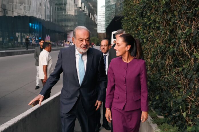 Defiende Claudia Sheinbaum a Carlos Slim ante acusaciones de narcotráfico