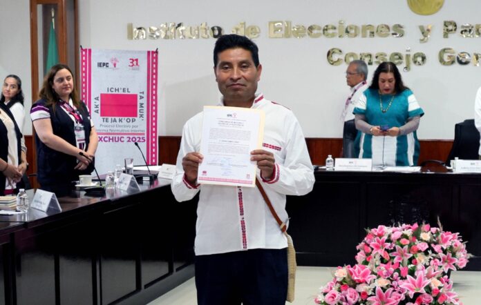 César Gómez López gana la presidencia municipal de Oxchuc, Chiapas