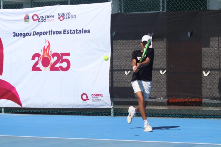 Talento quintanarroense brilla en la Eliminatoria Estatal de Tenis 2025