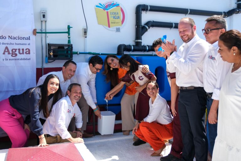 Mara Lezama inicia el programa ‘Escuelas con Agua’ en Q. Roo