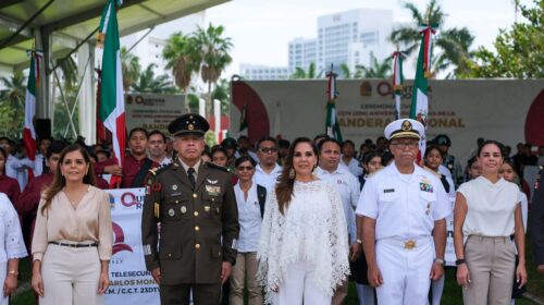 Mara Lezama abanderó a escoltas de 26 escuelas