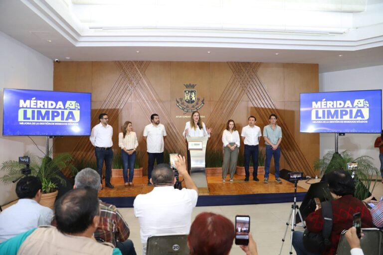 Cecilia Patrón anuncia el plan “Mérida Limpia”